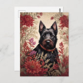 Elegant Schots Terrier Hondenportret Briefkaart (Voorkant / Achterkant)