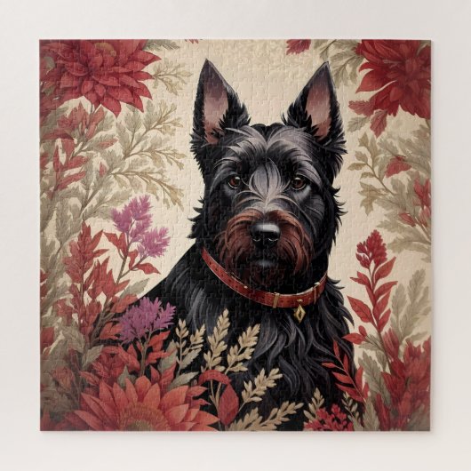Elegant Schots Terrier Hondenportret Legpuzzel (Verticaal)
