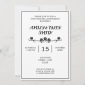 Elegant Schrift Afbeeldingen voor jubileum elk jaa Kaart (Achterkant)