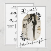 Elegant Schrift Afbeeldingen voor jubileum elk jaa Kaart (Voorkant / Achterkant)