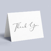 Elegant Schrift Bedankkaart
