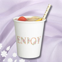 Elegant Schrift Bloem Roze Rozen Bruidsdouche