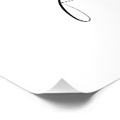 Elegant Schrift Bruiloft Achtergrond – Perfect Poster (Hoek)