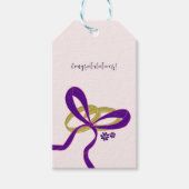 Elegant Schrift - Felicitaties met jullie Huwelijk Cadeaulabel (Voorkant)