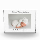 Elegant Schrift Foto Doop Foto Blok (Voorkant)