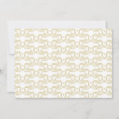 Elegant Schrift Foto Elegante Gouden Duiven Harten Save The Date (Achterkant)