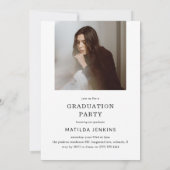 Elegant Schrift Grad Arch Foto Collage Afstuderen Kaart (Achterkant)