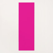 Elegant Schrift Groot Monogram A Heet Roze Yogamat (Achterkant)