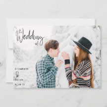 elegant schrift het huwelijk van foto huwelijk