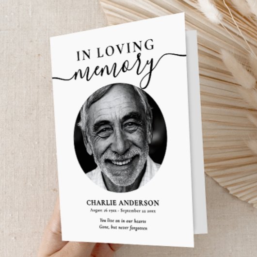 Elegant Schrift In Lieve Herinnering Foto Herdenki Programma