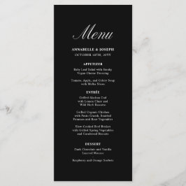 Elegant Schrift Minimalistisch Formeel Zwart Bruil Menu