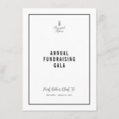 Elegant Schrift Minimalistische Formele Diner Menu (Achterkant)