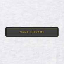 Elegant Schrift Monogram Zwart & Goud