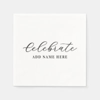 Elegant Schrift Persoonlijk Vieren