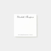 Elegant Schrift Post-it® Notes (Voorkant)