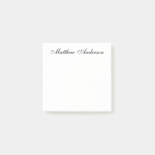 Elegant Schrift Post-it® Notes (Voorkant)