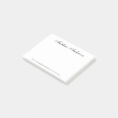 Elegant Schrift Post-it® Notes (Schuin)