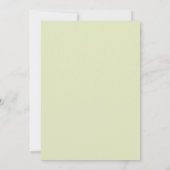 Elegant Schrift & Strepen Baby Shower Bedankkaart (Achterkant)