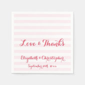 Elegant Schrift Trouwfeest Dank U Papier Servet (Voorkant)