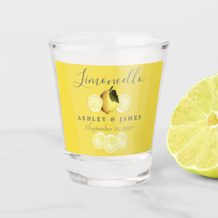 Elegant Schrift Waterverf Citroen Trouw Limoncello Shot Glas