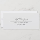 Elegant Schrift | Zakelijk Cadeau Certificaat (Voorkant)