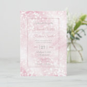 Elegant Scintillant roze glitter bokeh Sparkles Kaart (Staand voorkant)