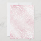 Elegant Scintillant roze glitter bokeh Sparkles Kaart (Achterkant)