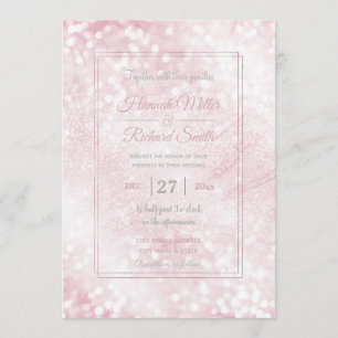 Elegant Scintillant roze glitter bokeh Sparkles Kaart