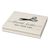 Elegant Scissors Hairdresser Personal Stationery Rubberstempel (Stempel)