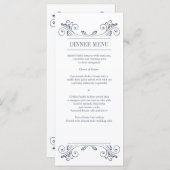 Elegant Sconce Receptie Menu Rack Kaart (Voorkant / Achterkant)