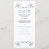 Elegant Sconce Receptie Menu Rack Kaart (Voorkant)