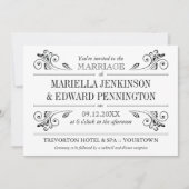 Elegant Sconce Wedding Invitation Kaart (Voorkant)