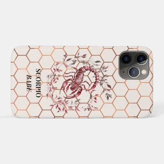 Elegant Scorpio Case-Mate iPhone Case (Achterkant (horizontaal))