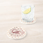 Elegant Scorpio Magnet Zandsteen Onderzetter (Zijkant)