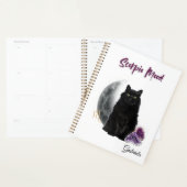 Elegant Scorpio Zodiac Cat Planner Notebook (Display)