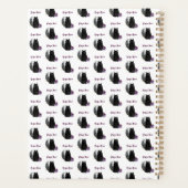 Elegant Scorpio Zodiac Cat Planner Notebook (Achterkant)
