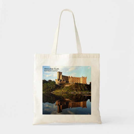 Elegant Scottish MacLeod Clan's Dunvegan Castle Tote Bag (Voorkant)