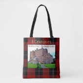 Elegant Scottish Ramsay Clan Castle Tartan Tote Bag (Voorkant)