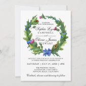 Elegant Scottish Thistle Floral Wedding Kaart (Voorkant)