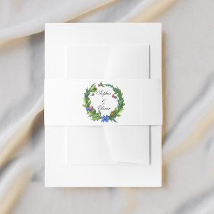Elegant Scottish Thistle Floral Wedding Uitnodigingen Wikkel