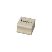 Elegant Scratched Lettering Vampire Halloween Rubberstempel (Stempel)