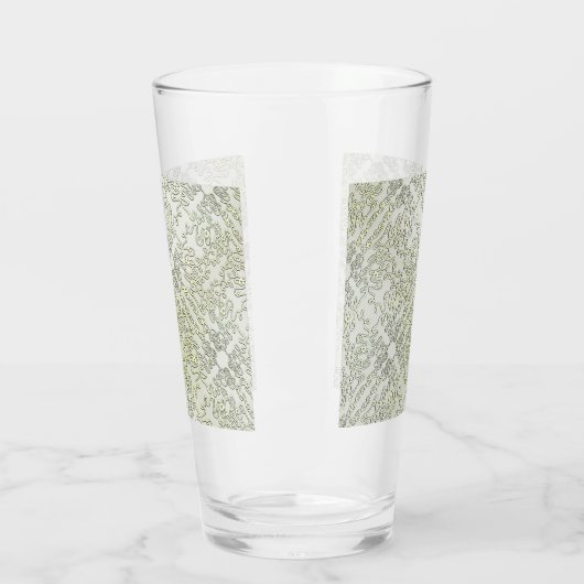 Elegant Scribble Pattern in Gold & Silver Glas (Links)