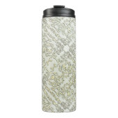 Elegant Scribble Pattern in Gold & Silver Thermosbeker (Voorkant)