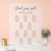 Elegant Script 10 Tafel Stoelen Chart Acryl Bord (Huwelijk)