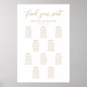 Elegant Script 10 Tafels Welkom Zittingkaart Poster (Voorkant)
