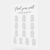 Elegant Script 13 tafel Zitting Grafiek Acryl Teke Bord (Hoek)