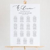 Elegant Script 15 Tafels Welkom Zittingkaart Poster