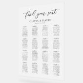 Elegant Script 16 tafel Zitting Grafiek Acryl Teke Bord (Hoek)