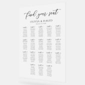 Elegant Script 18 tafel Zitting Grafiek Acryl Teke Bord (Hoek)