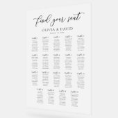 Elegant Script 19 tafel Zitting Grafiek Acryl Teke Bord (Hoek)